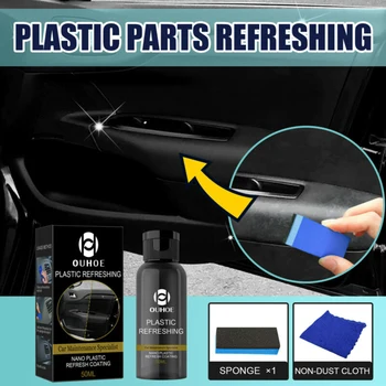 1 Комплект 30 МЛ средства для восстановления пластиковых деталей, Реставратор экстерьера автомобиля для пластиковых деталей, восстановление автомобильных пластиков