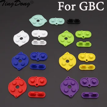 1 комплект резиновых токопроводящих кнопок A-B d-pad для Game Boy, цвет корпуса GBC, силиконовая клавиатура выбора старта