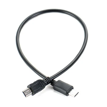 1 шт. Адаптер для передачи данных Micro USB от мужчины к мужчине Mini USB, кабель-конвертер, шнур, кабель для передачи данных 25 см