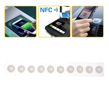 10шт NFC-Метка NFC213 Label 213 Наклеек Теги Значки Этикеточная Наклейка 13,56 МГц Для Huawei Share Ios13 Ярлыки Персональной Автоматизации
