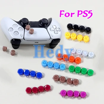 2 комплекта Сменных Пластиковых Хрустальных Кнопок ABXY A B X Y D Pad Driection Key Kit Для PlayStation 5 PS5 V1 V2 V3 Контроллер