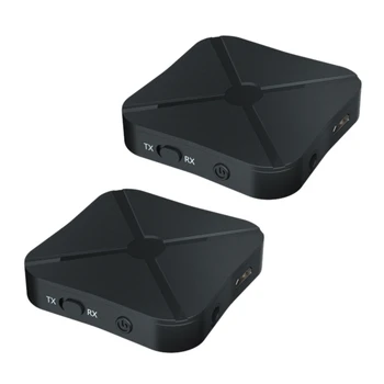 2 новых приемника и передатчика Bluetooth 4.2, аудиоадаптер Bluetooth с аудиосистемой AUX 3,5 мм для домашнего телевизора, MP3 ПК.