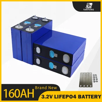 3,2 В 160Ah Lifepo4 Аккумуляторные Батареи 4-16 шт. Совершенно Новый Литий-Железо-Фосфат Для DIY 12 В 24 В 48 В Солнечная Система RV