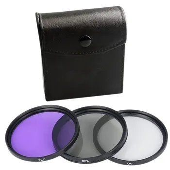 3 шт. Фильтр для объектива с сумкой Защита камеры Круговой поляризатор