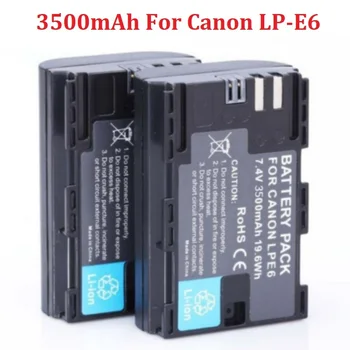 3500 мАч LP-E6 LPE6 E6N Аккумулятор камеры для камер Canon для EOS 5D Mark II 2 III 3 6D 7D 60D 60Da 70D 80D 90D DSLR для EOS 5DS