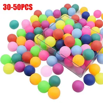 40 мм Мячи Для Пинг-понга Смешанных Цветов Из Полипропиленового Материала Мяч Для Настольного Тенниса С Высокой Эластичностью Бесшовные Тренировочные Мячи Для Активного отдыха