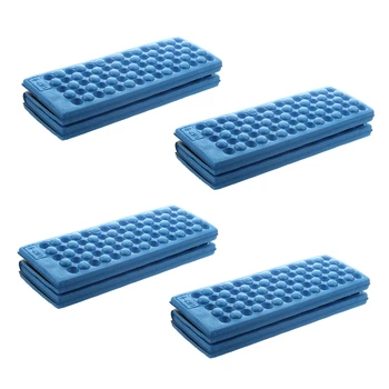 4X Персонализированная складная водонепроницаемая подушка для сиденья из пенопласта (синяя)