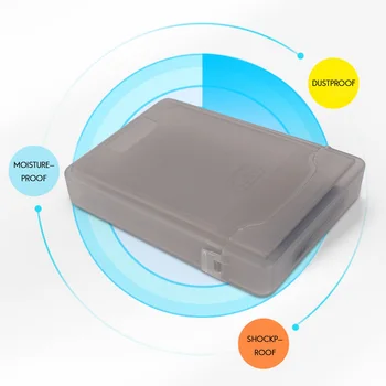 5шт 3,5-дюймовый IDE SATA HDD Жесткий Диск Пластиковый Ящик Для Хранения Чехол Крышка Корпуса Серый