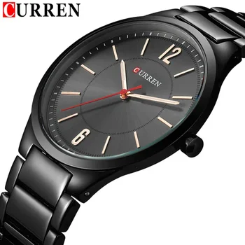 CURREN Топ люксовый бренд 8280 Мужские часы с кварцевым стальным ремешком Мужские часы водонепроницаемые повседневные часы
