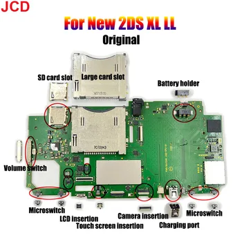 JCD 1шт Для новых принадлежностей для обслуживания хоста 2DS XL LL Новый переключатель второй громкости ЖК-дисплей Рядный разъем для SD-карты микропереключатель