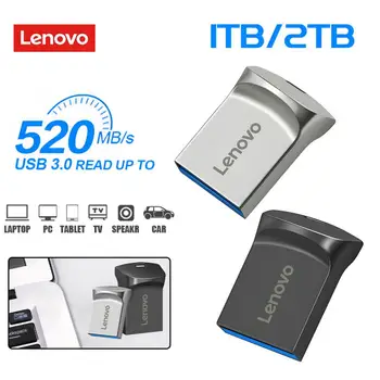 Lenovo 2 ТБ USB Флэш-накопители Высокоскоростной Флеш-накопитель 1 ТБ USB-накопитель 512 ГБ 256 ГБ Портативный USB Memoria 128 ГБ Бесплатная доставка