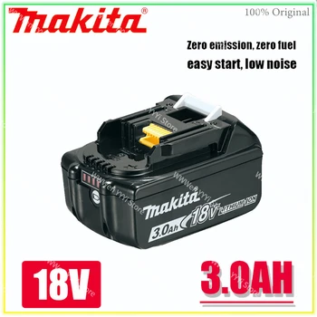 Makita 100% оригинальный 18V 3000mAh литий-ионный перезаряжаемый электроинструмент Makita 18V сменный аккумулятор BL1860 BL1830 BL1850 BL1860B