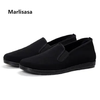 Marlisasa/ Мужская Модная Черная Легкая Тканевая Обувь; Мужская Крутая Уличная Обувь; Мужская Черная Весенняя Обувь в стиле Ретро; Zapatos Hombre F2767