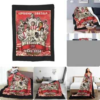 Meme Fan Stella Rossa Belgrado Сербия, Црвена Звезда 1, Ультрамягкое одеяло из микрофлиса на весь сезон