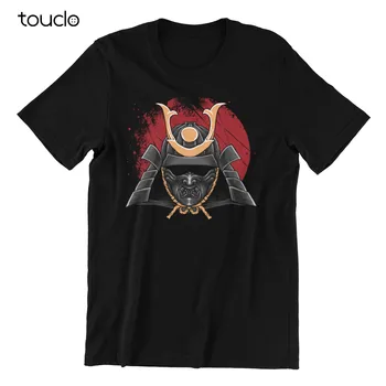 Samurai Ronin - мужская хлопковая футболка, шлем японского воина, футболка
