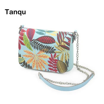 TANQU Новая женская сумка через плечо с маленьким карманом из ЭВА и клапаном с цветочным рисунком, длинная цепочка на плечо с застежкой-клипсой, сумка-мессенджер