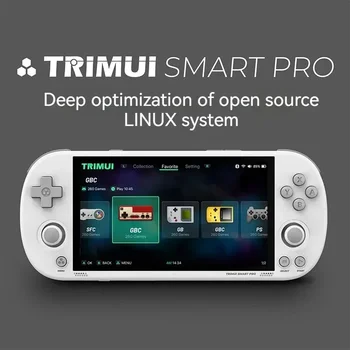 Trimui Smart Pro 4,96-дюймовый Ips экран Портативная игровая консоль с открытым исходным кодом Retro Arcade Hd Игровая консоль Система Linux Время автономной работы