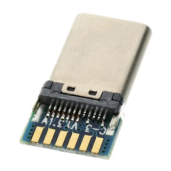 USB 3.1 Type C USB-C DIY 24-контактный Штекерный разъем SMT типа SMT с Печатной платой