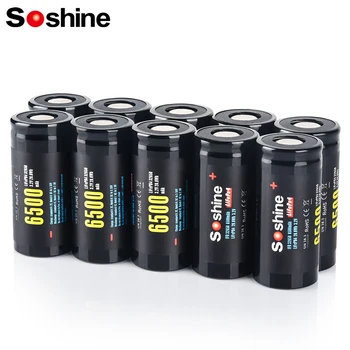 Аккумуляторная Батарея Soshine 3.2V 6500mAh 100% Оригинал 3.2V 32650 6500mAh Batteries32650 LiFePO4 2000 Циклов разряда батареи