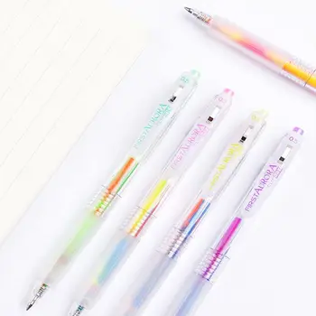 Альбом Для Скрапбукинга Для Детей Children Keypoints Marker Press Градиентная Гелевая Ручка Для Письма И Рисования Rainbow Neutral Pen
