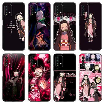Аниме-Чехол Demon Slayer Kamado Nezuko Для Xiaomi Redmi 7 7A 8A 9i 9A 9C 10 10A 10C K20 Note 5 6 Mi 8 9 9T Pro A2 Lite A3 6X Mix3