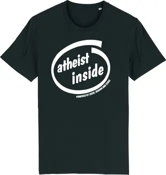Атеист ВНУТРИ Неверующий Религия Бог Христос футболка