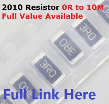 Бесплатная доставка 100 шт. SMD чип-резистор 2010 10 К Ом 5% 0R ~ 10 М 1/2 Вт 10R 100R 220R 330R 470 Ом 1 К 2,2 К 10 К 100 К 0R 1R. 5/6/7/8/9/ R/K