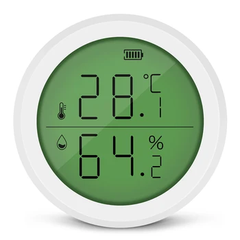 Беспроводной датчик температуры Zigbee 3.0 Tuya и приложение Smart Life контролируют температуру и датчик влажности
