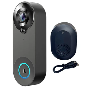 Видеодомофон Poe Smart 2K + Проводной видеодомофон Poe с функцией обнаружения человека, двусторонний звук Работает с