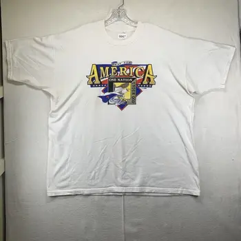 Винтажная футболка 90-х годов Jesus T One Nation Under God Pray For America Взрослый Размер XL с длинными рукавами