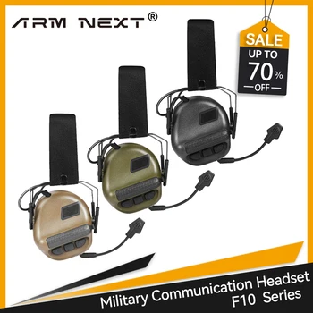 Военная тактическая гарнитура ARM NEXT F10 наушники для стрельбы Обычная гарнитура для связи без функции шумоподавления
