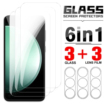 Для Samsung Galaxy S23 FE Прозрачные защитные пленки 5G HD с камерой заднего вида, защитная пленка из закаленного стекла, аксессуары S23FE