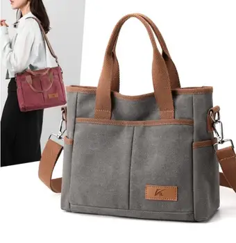 Женская холщовая сумка через плечо, дизайнерские сумки, повседневные модные сумки через плечо большой емкости, многофункциональная дорожная сумка для женщин