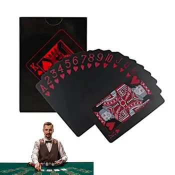 Игральные карты Прочная водонепроницаемая колода карт с изгибом на 180 градусов Игральные карты с защищенными дополнительными встроенными слоями для покера