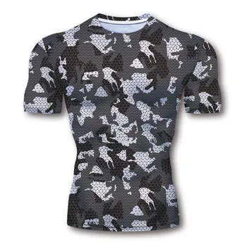 Камуфляжная тактическая мужская футболка, Колготки, Джерси, Быстросохнущая боевая армейская футболка, камуфляжная футболка для походов на открытом воздухе, охоты