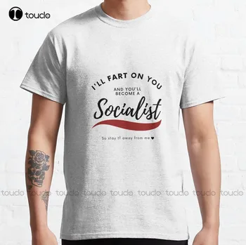 Классическая футболка Socialist Farts, футболки Xxxl, мужские модные дизайнерские повседневные футболки, топы, одежда для хипстеров, обновите свой дизайн