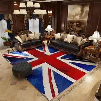 Ковер в британском стиле в американском ретро-стиле, диван, журнальный столик в гостиной, нескользящий коврик, одеяло для кровати в спальне, Декоративный ковер в столовой