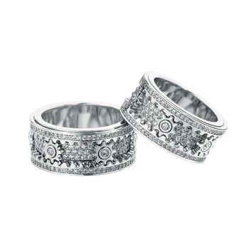 Кольца из серебра 925 пробы для женщин, Поворотное Мужское кольцо с цирконом, регулируемое по напряжению, Ты Мое Солнышко, Ювелирные подарки