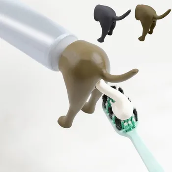 Креативный насадка для зубной пасты с собачьей задницей, дозатор зубной пасты, Соковыжималки, аксессуары для ванной комнаты, держатель зубной пасты для детей и взрослых