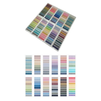 Многофункциональные липкие вкладки Разноцветные маркеры Morandi для блокнотов