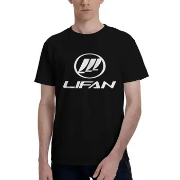 Модная футболка LIFAN, мужская футболка из хлопка с принтом, мужские топы, забавная футболка с коротким рукавом