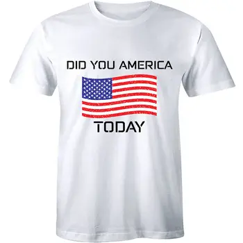 Мужская Ли ты сегодня в Америке? Забавная футболка США для патриотической вечеринки Murica Tee