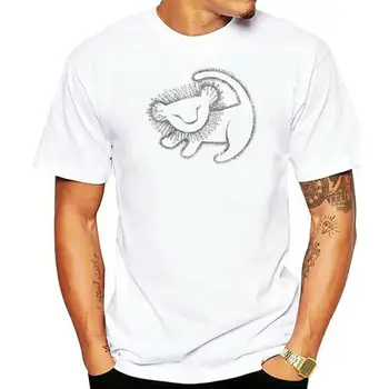 Мужская футболка с изображением наскальной живописи короля льва Симбы