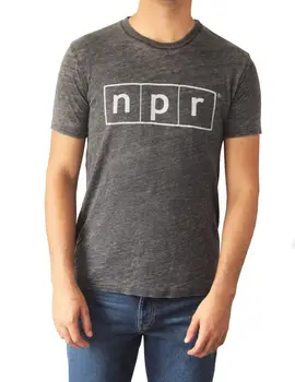 Мужская футболка с логотипом NPR от бренда Chaser Новости национальной общественной радиостанции
