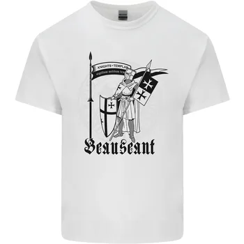 Мужская хлопковая футболка Knights Templar Beauseant St Georges Day