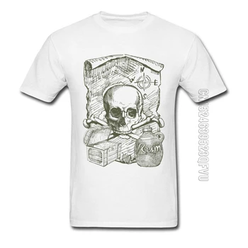 Мужские футболки Dead Skull Compass в винтажном стиле, футболки с принтом на заказ / оптом / Прямая поставка, футболки команды высокого качества, новейшие