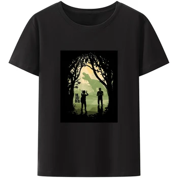 Мужские футболки The Last of Us, уличная одежда с игровым принтом, мужская женская мода, летняя футболка в стиле харадзюку, футболки для косплея