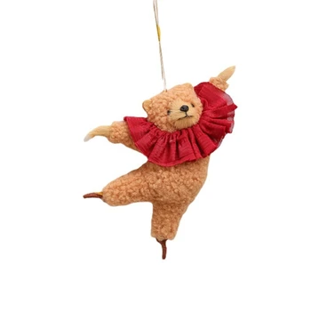 Мультяшный Танцующий Медведь, Уникальный Автомобильный Орнамент, Подвеска для автомобиля, Подвеска для сумки с Медведем