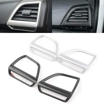 Накладка на боковое вентиляционное отверстие автомобиля в стиле углеродного волокна ABS для Subaru Forester 2019 2020 2шт