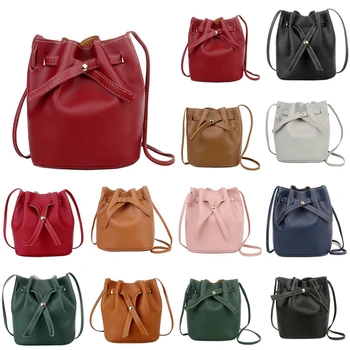 Новая женская сумка 2023, однотонная сумка-мешок, весенне-летняя новая женская сумка через плечо